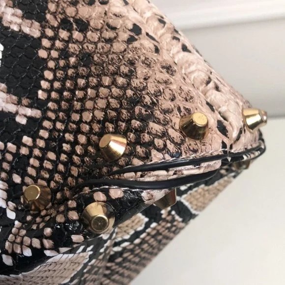 Michael Michael Kors Uptown Astor Natural Snakeskin Large Shoulder Tote - Picture 9 of 13